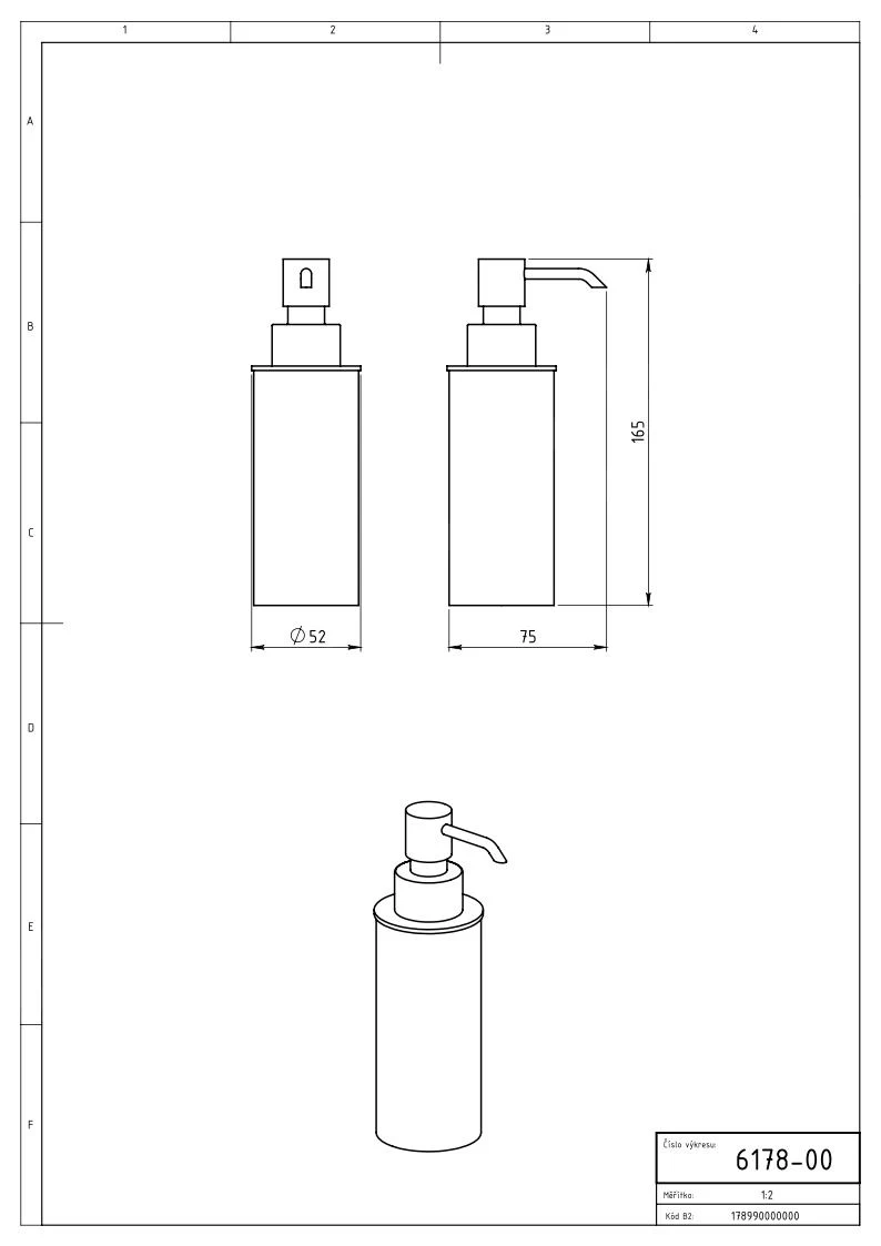 Novaservis Metalia 1 - Zeepdispenser, Chroom 6178,0 - Afbeelding 2