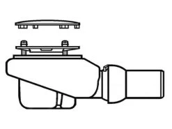 Villeroy & Boch Subway Infinity - Afvoergarnituur Tempoplex Plus, Diameter 90 Mm, Mat Chroom 92250069