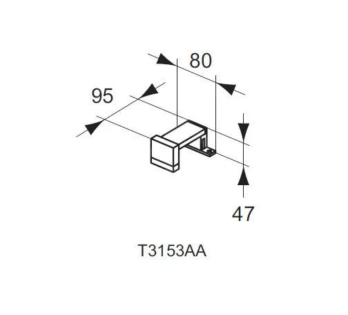 Ideal Standard Mirror&Light - LED-verlichting Titty 80x95x47 Mm, 4,8W, Chroom T3153AA - Afbeelding 2