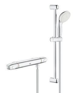 Grohe Grohtherm 1000 - Doucheset Met Thermostatische Douchekraan, Chroom 34152004