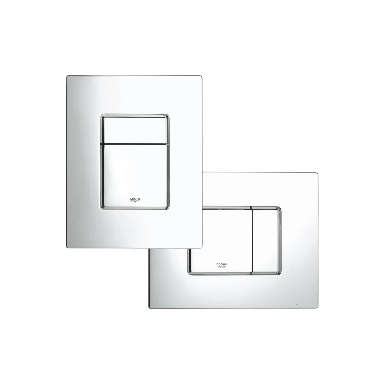 Grohe Solido - Voorwand Montageset, Bau Ceramic Toilet En Softclose Zitting, Skate Cosmopolitan Bedieningsplaat, Chroom 39586000 - Afbeelding 6