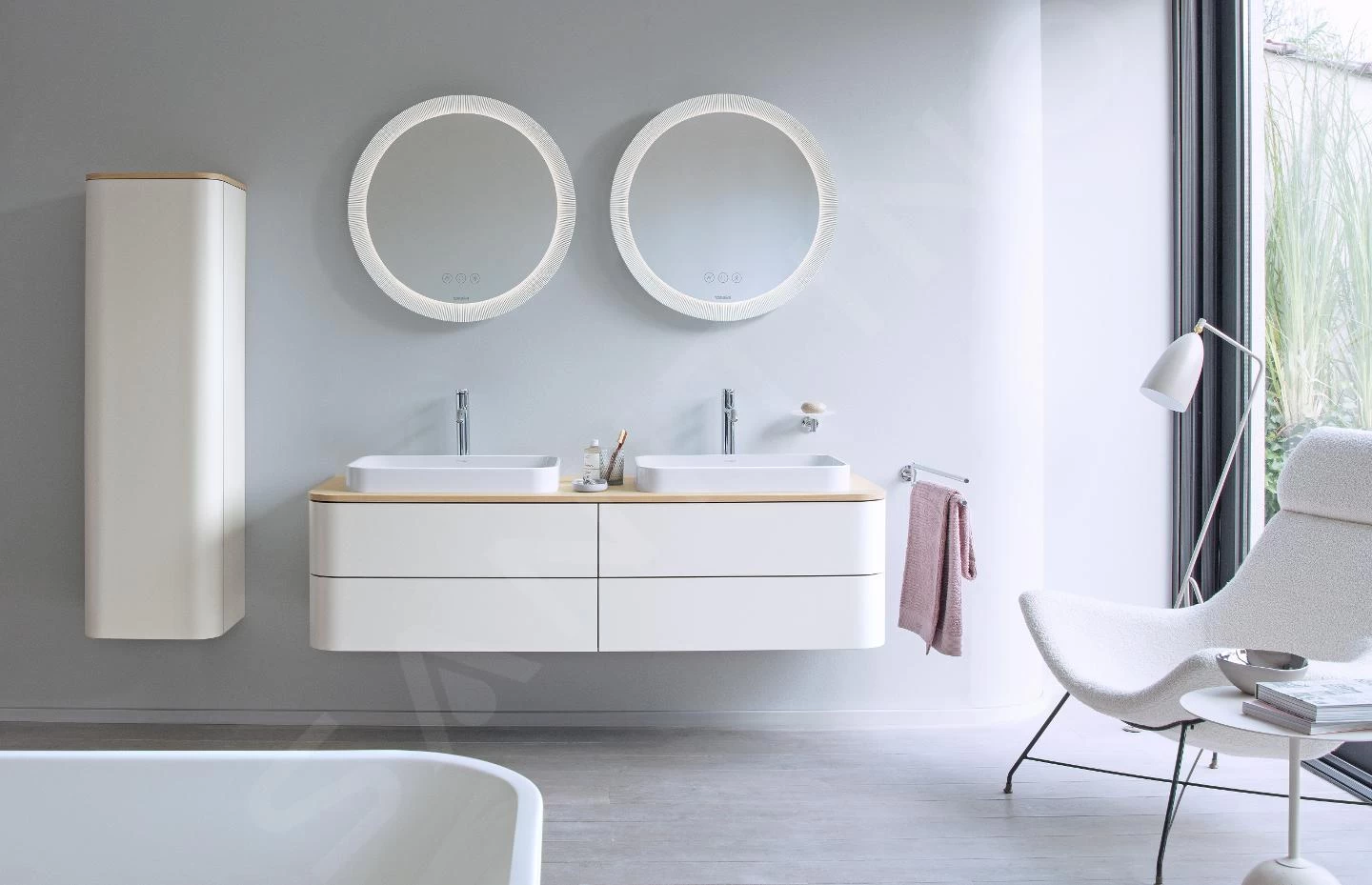 Duravit Happy D.2 Plus - Spiegel, Diameter 700 Mm, Met LED-verlichting En Verwarming HP7485S00000000 - Afbeelding 4
