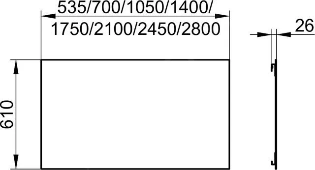 Keuco Edition 11 - Spiegel 1050x610 Mm 11195002000 - Afbeelding 2