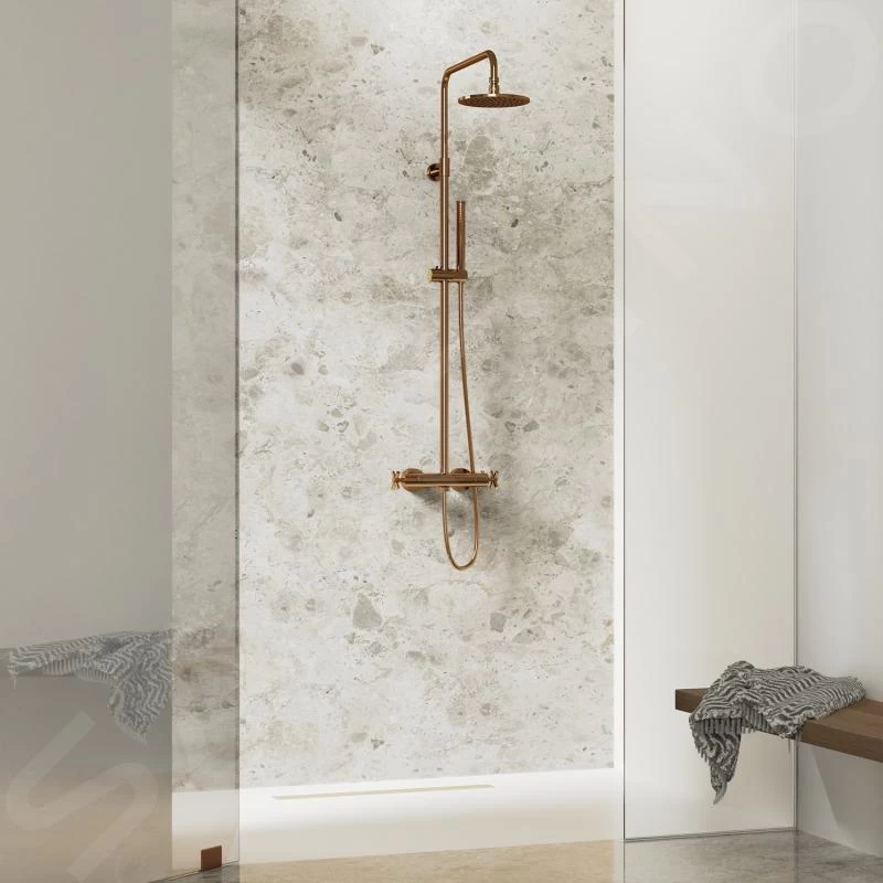 Steinberg 250 - Doucheset Met Thermostaat, Diameter 200 Mm, Rose Goud 250 2721 RG - Afbeelding 3