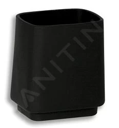 Novaservis Metalia 4 - Tandenborstelhouder Vrijstaand, Zwart 6406/1,5