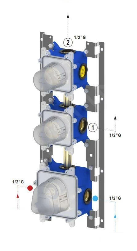 Paffoni Modular Box - Basisgarnituur Voor Inbouw Thermostaakranen MDBOX018 - Afbeelding 4