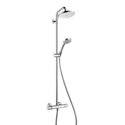 Hansgrohe Croma 220 - Doucheset Showerpipe Met Thermostaat, 220 Mm, 1jet, Chroom 27185000