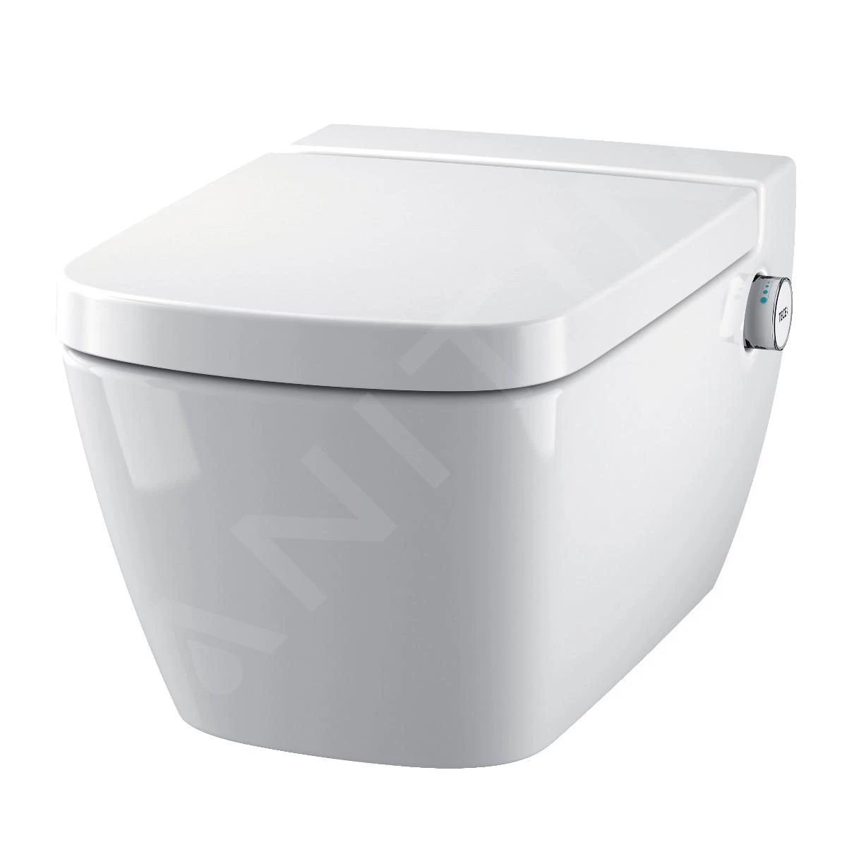 Geberit Kombifix - Inbouwreservoir Voor Hangend Toilet Met SIGMA01 Bedieningsknop, Alpine Wit + Tece One - Hangend Douche-wc En Wc-bril, Rimless, SoftClose 110.302.00.5 NT1 - Afbeelding 5