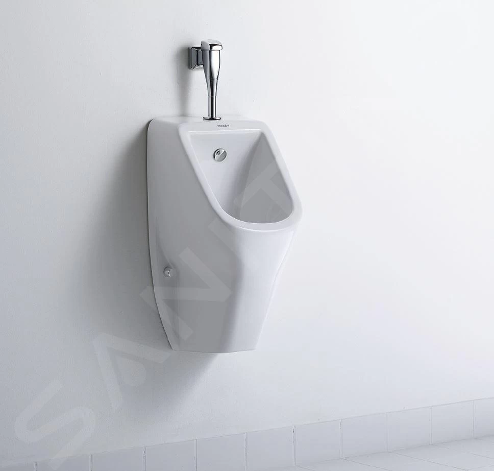 Duravit D-Code - Urinoir, Bovenste Waterinlaat, Rimless, Alpine Wit 0828300000 - Afbeelding 3