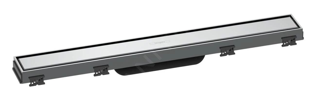 Hansgrohe RainDrain Match - Douchegoot Met Rvs Rooster 600, In Hoogte Verstelbaar Frame, Chroom 56036000