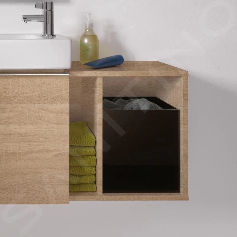 Geberit ICon - Fontein Onderbouw Zijkast 370x400x273 Mm, Eikehout 841239000 - Afbeelding 3