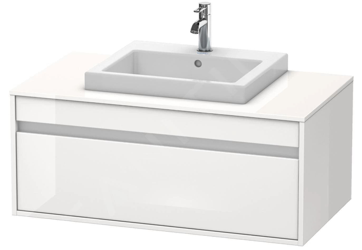 Duravit Ketho - Wastafelonderkast 426x1000x550 Mm, 1 Lade, Glanzend Wit KT679502222