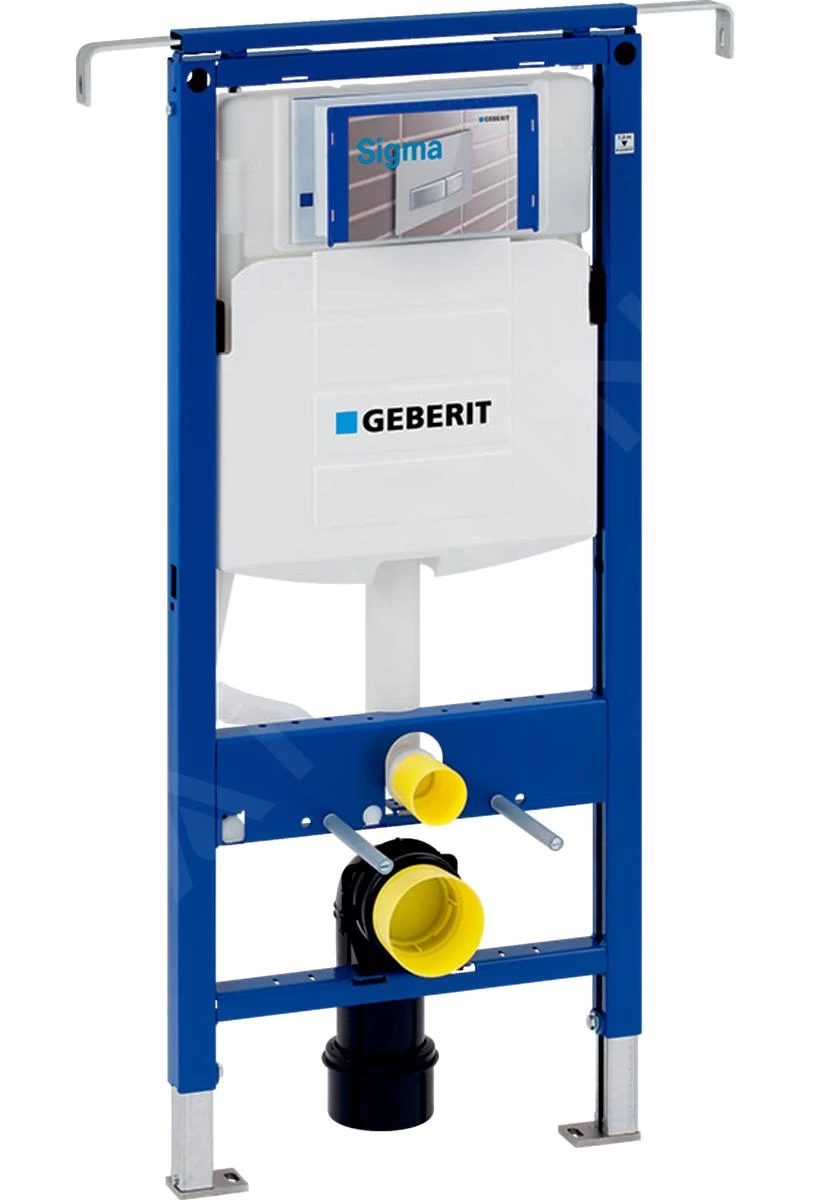 Geberit Duofix - Set Voorwandinstallatie, Closet Alpha Met WC-zitting, SIGMA30 Bedieningsknop, Wit/chroom 111.355.00.5 NR5 - Afbeelding 4