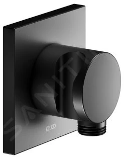 Keuco IXMO - Wandaansluitbocht Met Houder, Mat Zwart 59592370002