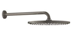Grohe Rainshower Cosmopolitan - Hoofddouche Cosmopolitan 310 Met Douchearm 380 Mm, 1 Straalsoort, Hard Graphite Geborsteld 26066AL0