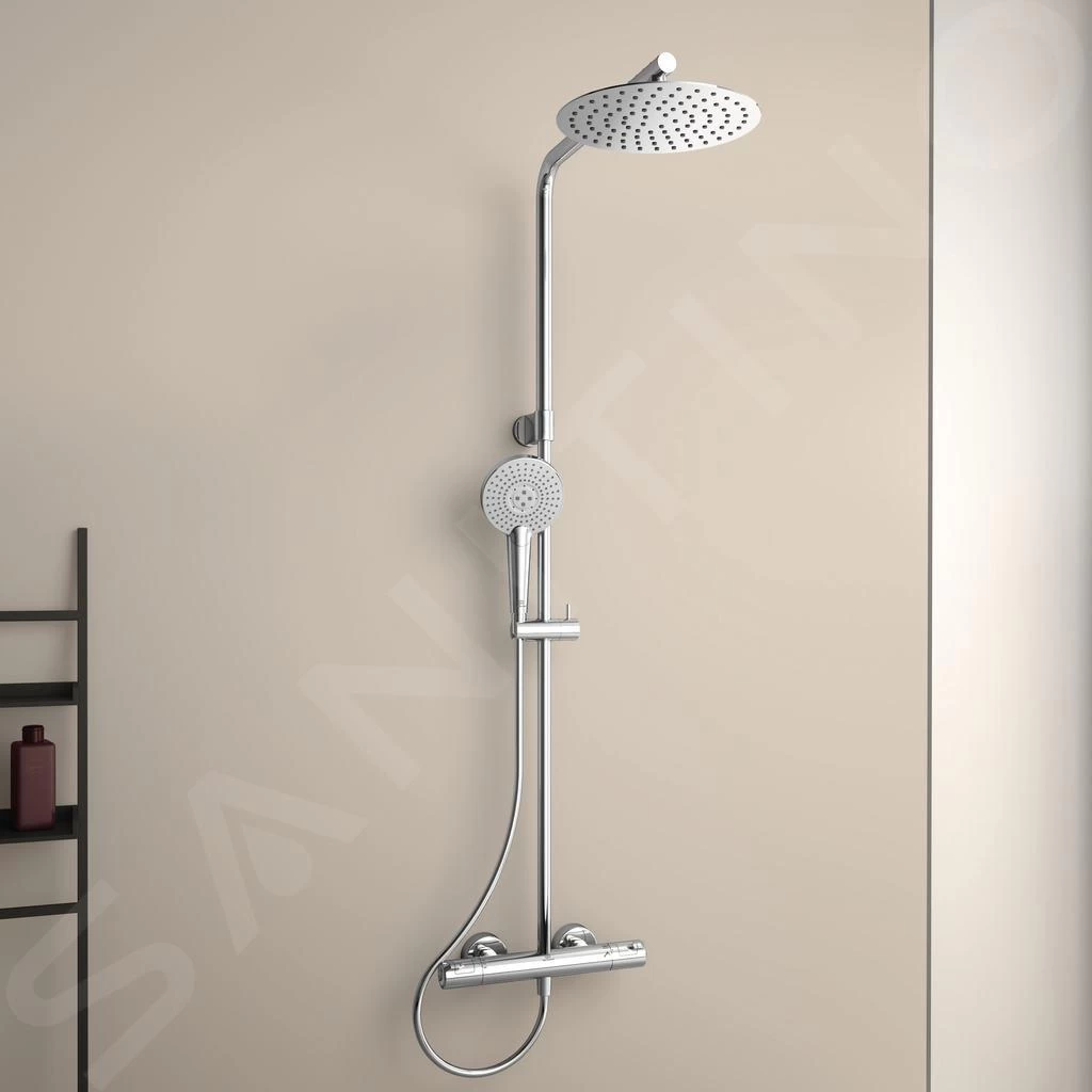 Ideal Standard CeraTherm - Doucheset Met Thermostaat, Diameter 250 Mm, 3jets, Chroom A7704AA - Afbeelding 7