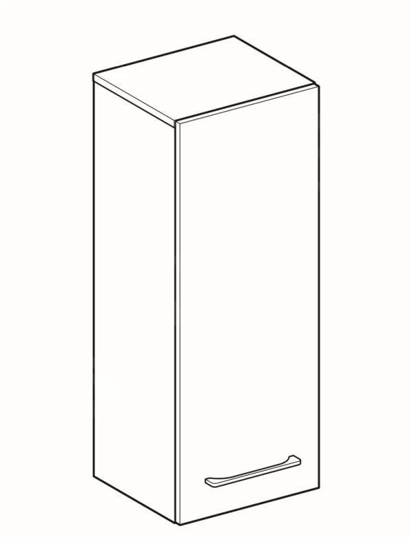 Geberit Selnova Square - Spiegelkast 850x330x297 Mm, 1 Deur, Glanzend Wit 501.276.00.1 - Afbeelding 3