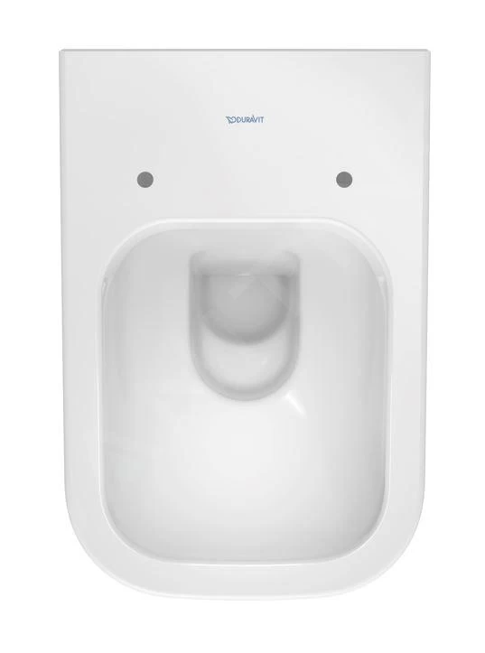 Duravit Happy D.2 - Wandtoilet, Rimless, DuraFix, Alpine Wit 2222090000 - Afbeelding 3