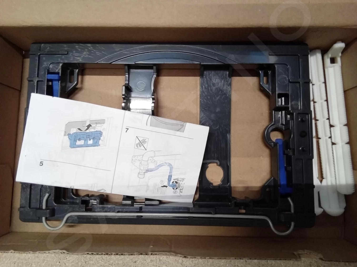 Geberit Sigma20 - Bedieningsplaat, Glanzend Zwart/mat Zwart Ring 115.882.DW.1IIJ3 - Afbeelding 5