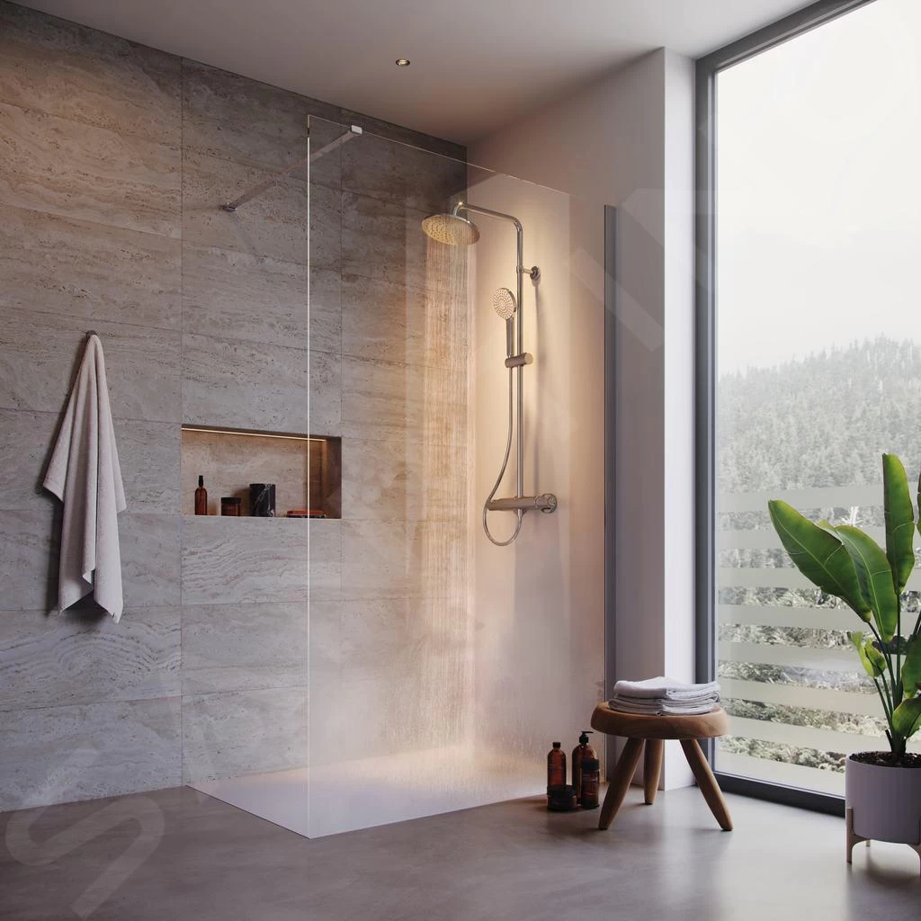 Ideal Standard Connect 2 - Douchewand Wetroom 1000 Mm, Silver Bright/helder Glas K9378EO - Afbeelding 3
