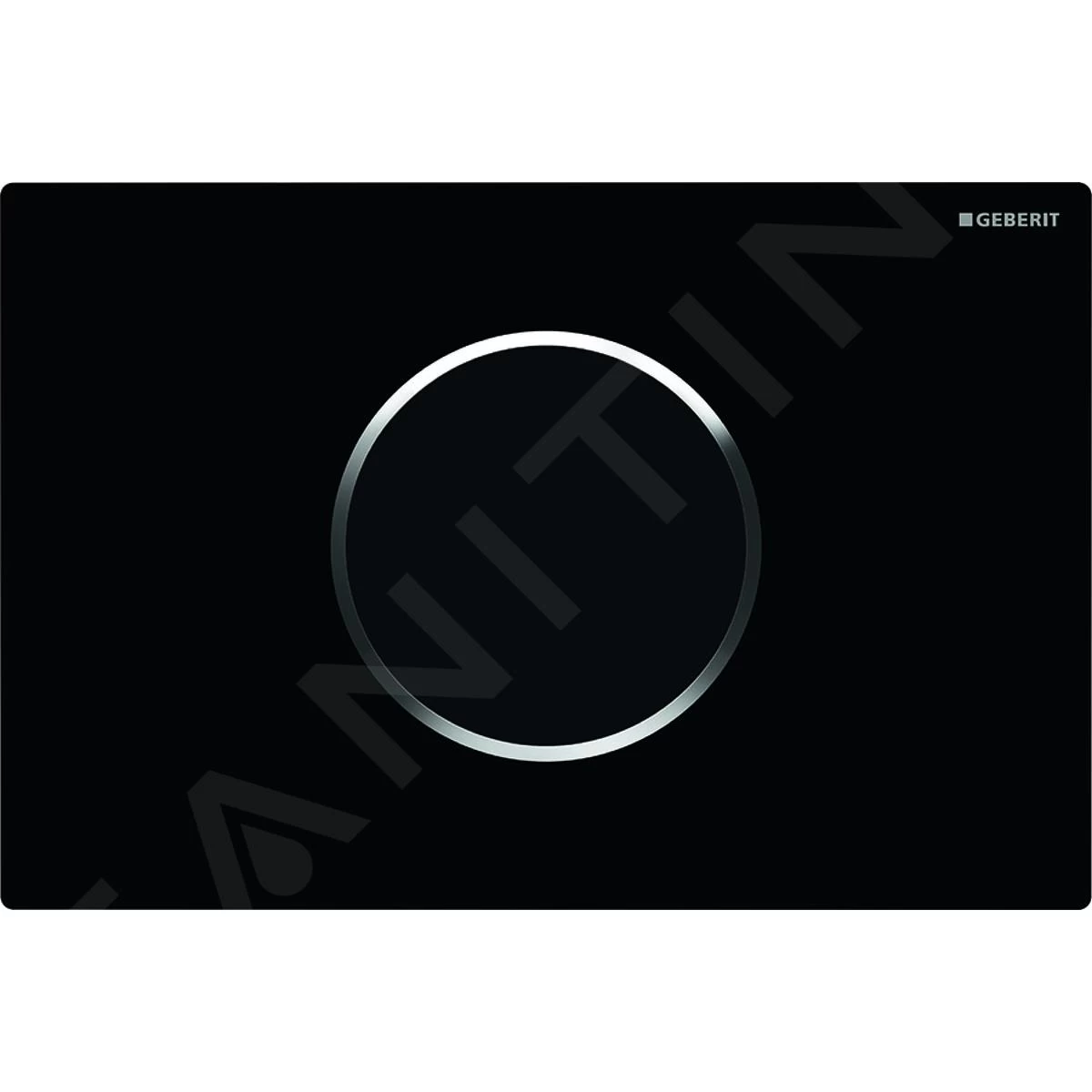 Geberit Sigma10 - Bedieningsplaat, Elektronisch, Dual Flush Spoeling, Netvoeding, Zwart/chroom 115.907.KM.1