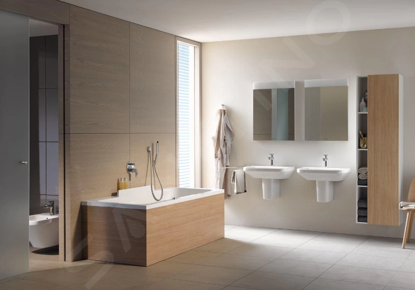 Duravit DuraStyle - Hoge Kast 1800x500x360 Mm, Links, Glanzend Wit DS1249L2222 - Afbeelding 4