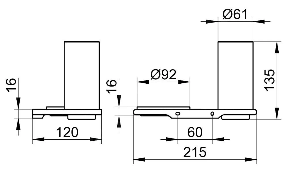 Keuco Edition 400 - Beker Met Zeepschaal Wandbevestiging, Glas/zwart Chroom Geborsteld 11556139000 - Afbeelding 2