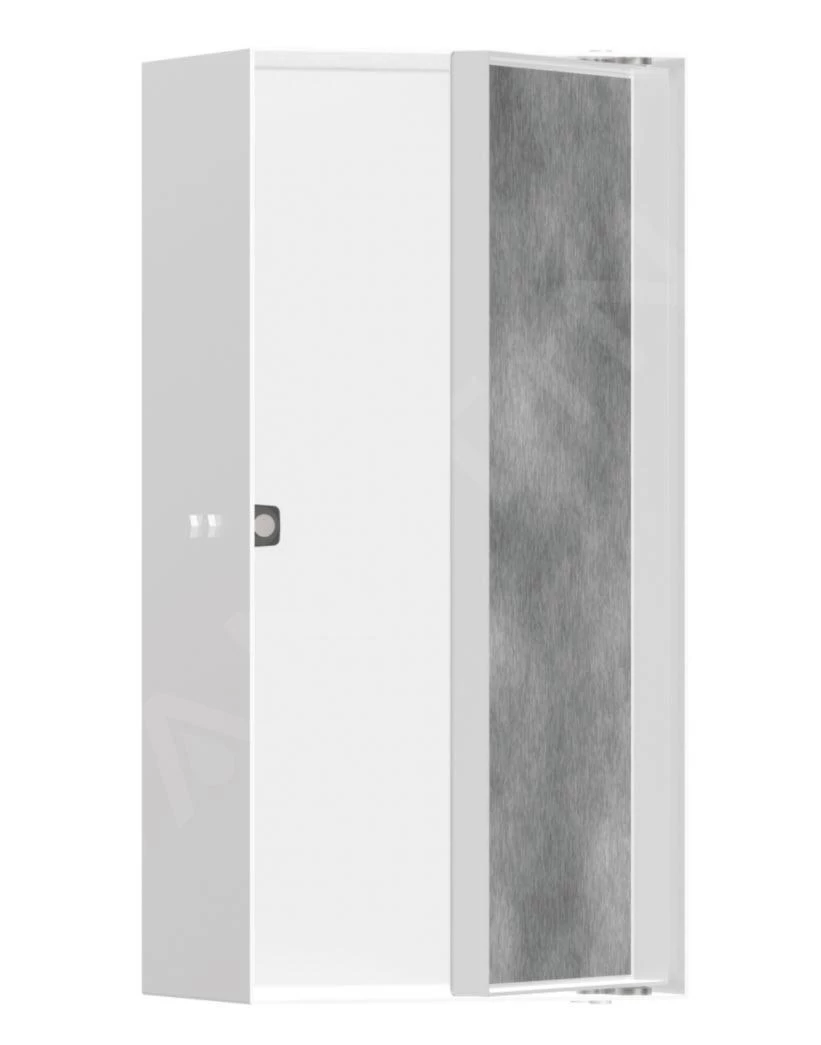 Hansgrohe XtraStoris Rock - Inbouwnis, Met Deur, 300x150x100 Mm, Mat Wit 56082700