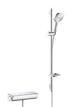 Hansgrohe Raindance Select E - 120 Doucheset Met Ecostat Select Thermostaat, 3 Jet, Chroom 27039000