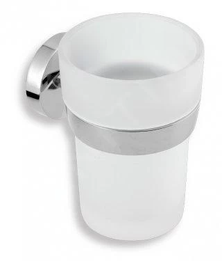 Novaservis Metalia 11 - Tandenborstel- En Tandpastahouder, Glas/chroom 0106,0