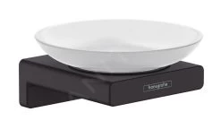 Hansgrohe AddStoris - Zeepschaal Met Houder, Mat Glas/zwart Mat 41746670