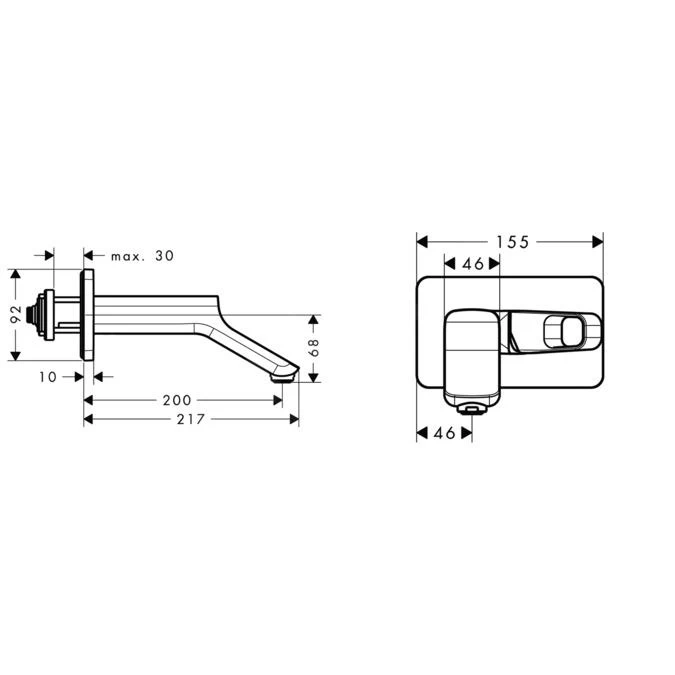 Axor Urquiola - Wastafelkraan, Chroom 11026000 - Afbeelding 2