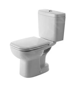 Duravit D-Code - Duoblokpot, Afvoer Achter Onder, Met HygieneGlaze, Alpine Wit 21110120002