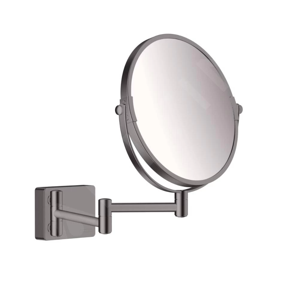 Hansgrohe AddStoris - Make-up Spiegel Wandmontage, Geborsteld Zwart Chroom 41791340