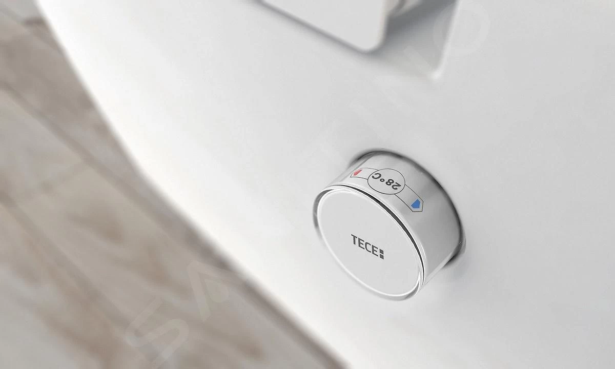 Geberit Kombifix - Inbouwreservoir Voor Hangend Toilet Met SIGMA01 Bedieningsknop, Alpine Wit + Tece One - Hangend Douche-wc En Wc-bril, Rimless, SoftClose 110.302.00.5 NT1 - Afbeelding 4