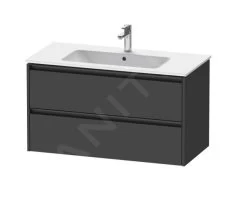 Duravit Ketho.2 - Wastafelkast 550x1010x480 Mm, 2 Laden, Grafiet Mat K25264049490000