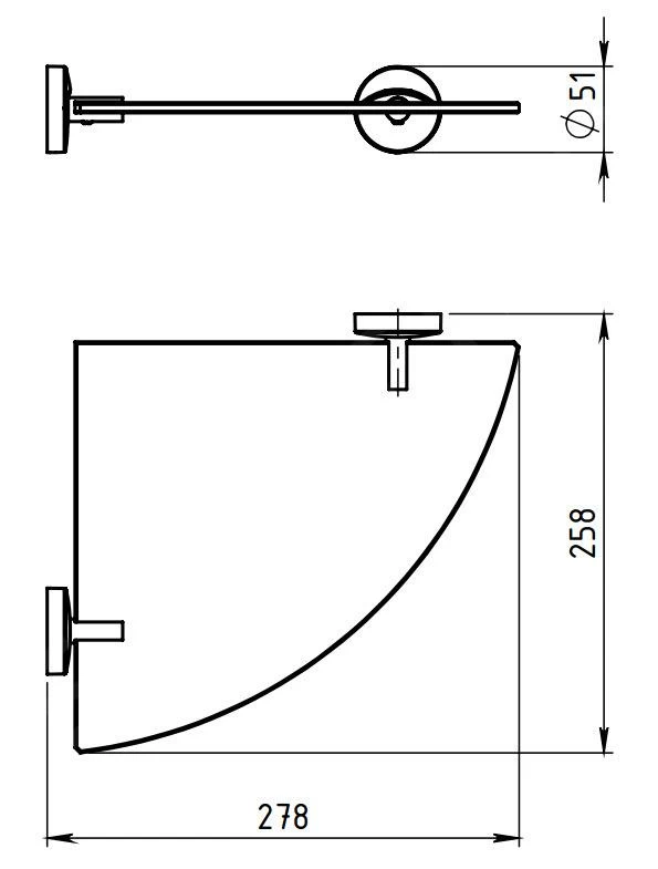 Novaservis Metalia 11 - WC-borstel, Chroom/zwart 0133,05 - Afbeelding 2