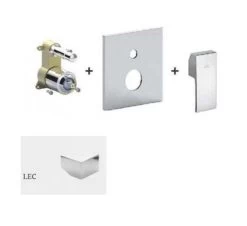 Paffoni Level - Inbouwkraan Voor 2 Uitgangen, Chroom LECBOX015CR