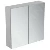 Ideal Standard Mirror&Light - Spiegelkast Met LED Verlichting En Inlegplank, 700x700 Mm, Aluminium T3439AL