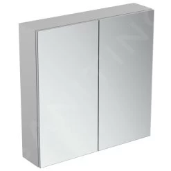 Ideal Standard Mirror&Light - Spiegelkast Met LED Verlichting En Inlegplank, 700x700 Mm, Aluminium T3439AL