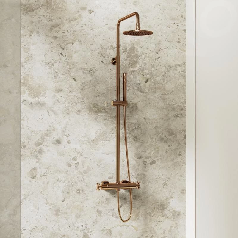 Steinberg 250 - Doucheset Met Thermostaat, Diameter 200 Mm, Rose Goud 250 2721 RG - Afbeelding 4