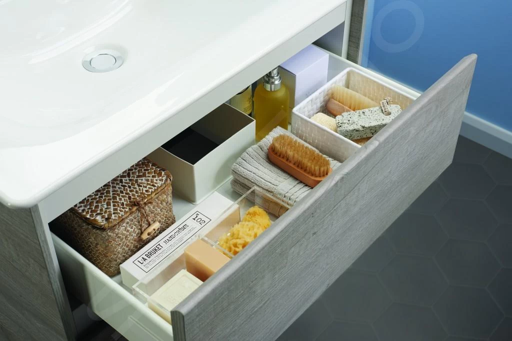 Ideal Standard Connect Air - Wastafelonderkast 600x440x517 Mm, Bruin Mat/wit Mat E0818VY - Afbeelding 3