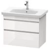 Duravit DuraStyle - Wastafelonderkast 610x730x448 Mm, 2 Laden, Glanzend Wit DS648102222