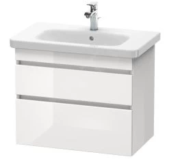 Duravit DuraStyle - Wastafelonderkast 610x730x448 Mm, 2 Laden, Glanzend Wit DS648102222
