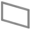 Tece TECEsolid - Afstandsraam Voor WC Bedieningsplaat, Grijs 9240441