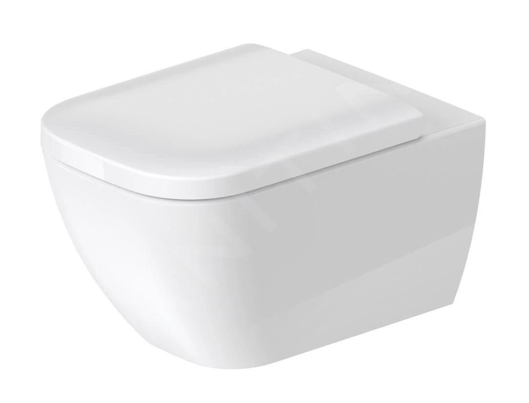 Duravit Happy D.2 - Wandtoilet, Rimless, DuraFix, Alpine Wit 2222090000 - Afbeelding 4