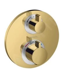 Hansgrohe Ecostat S - Afdekset Voor Thermostaat Voor 2 Functies, Gepolijst Goud Look 15758990