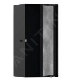 Hansgrohe XtraStoris Rock - Inbouwnis, Met Deur, 300x150x140 Mm, Mat Zwart 56088670