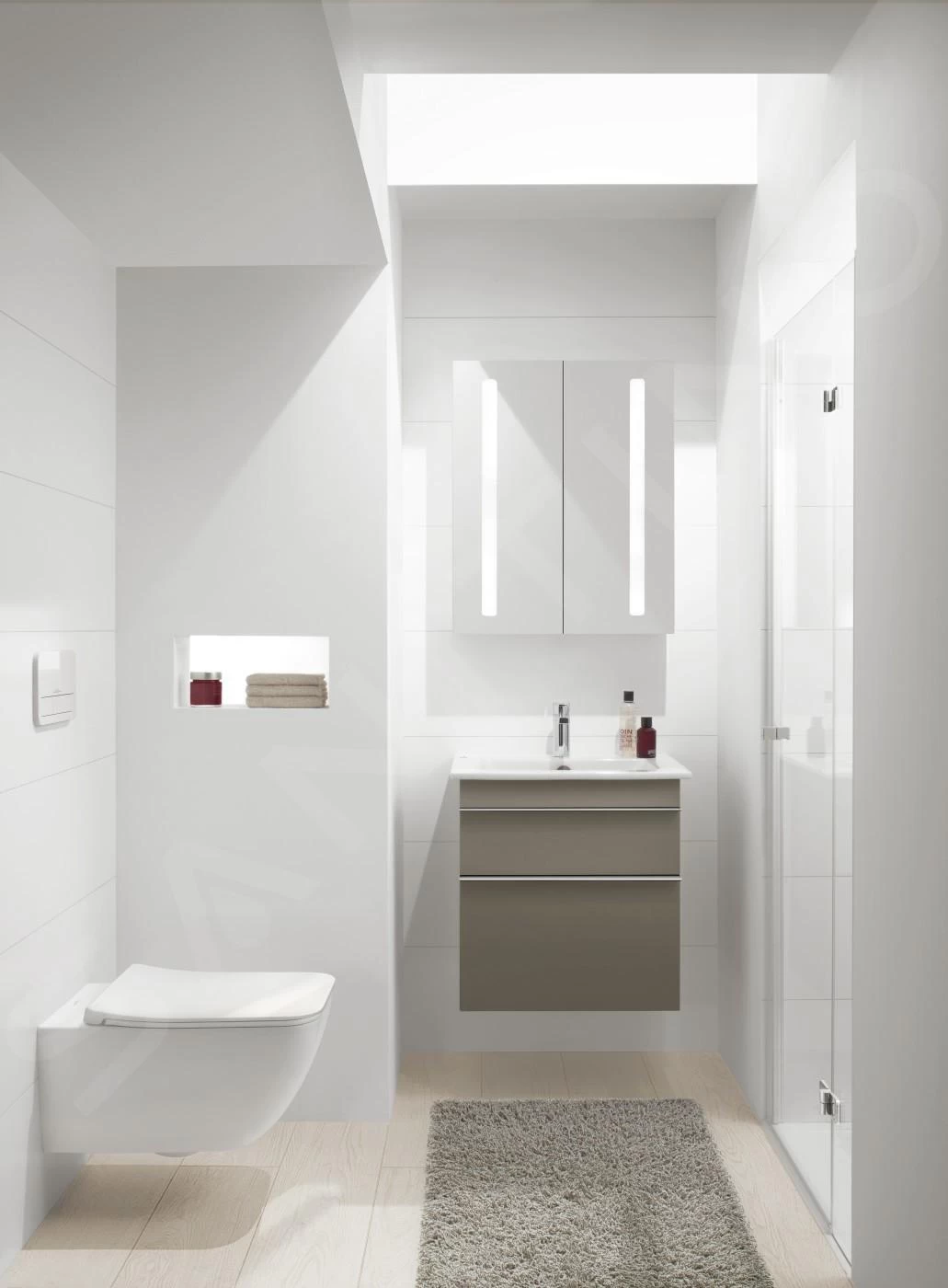 Villeroy & Boch Venticello - Wandcloset, DirectFlush, CeramicPlus, Stone White 4611R0RW - Afbeelding 4