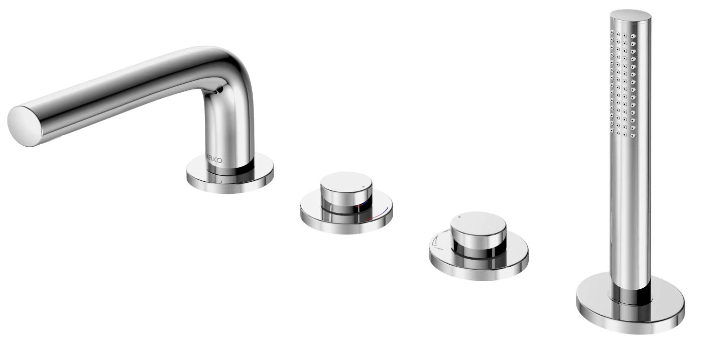 Keuco Edition 400 - Badrandkraan, 4-gats, Chroom 51530010100